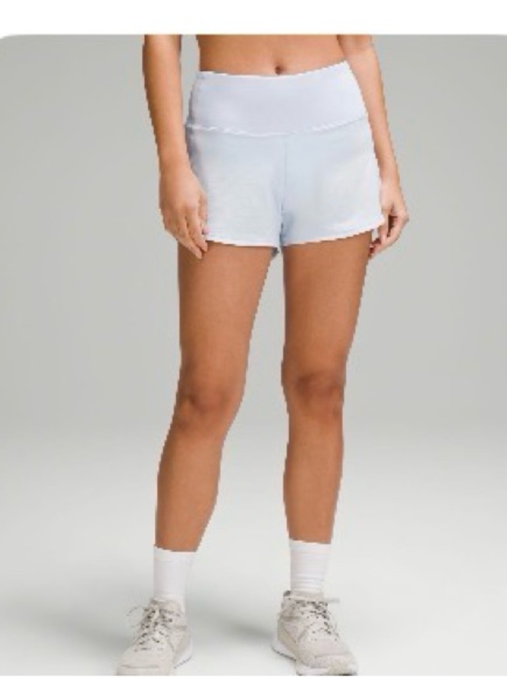 Lululemon blue speed up shorts size 6 - Picture 2 of 4
